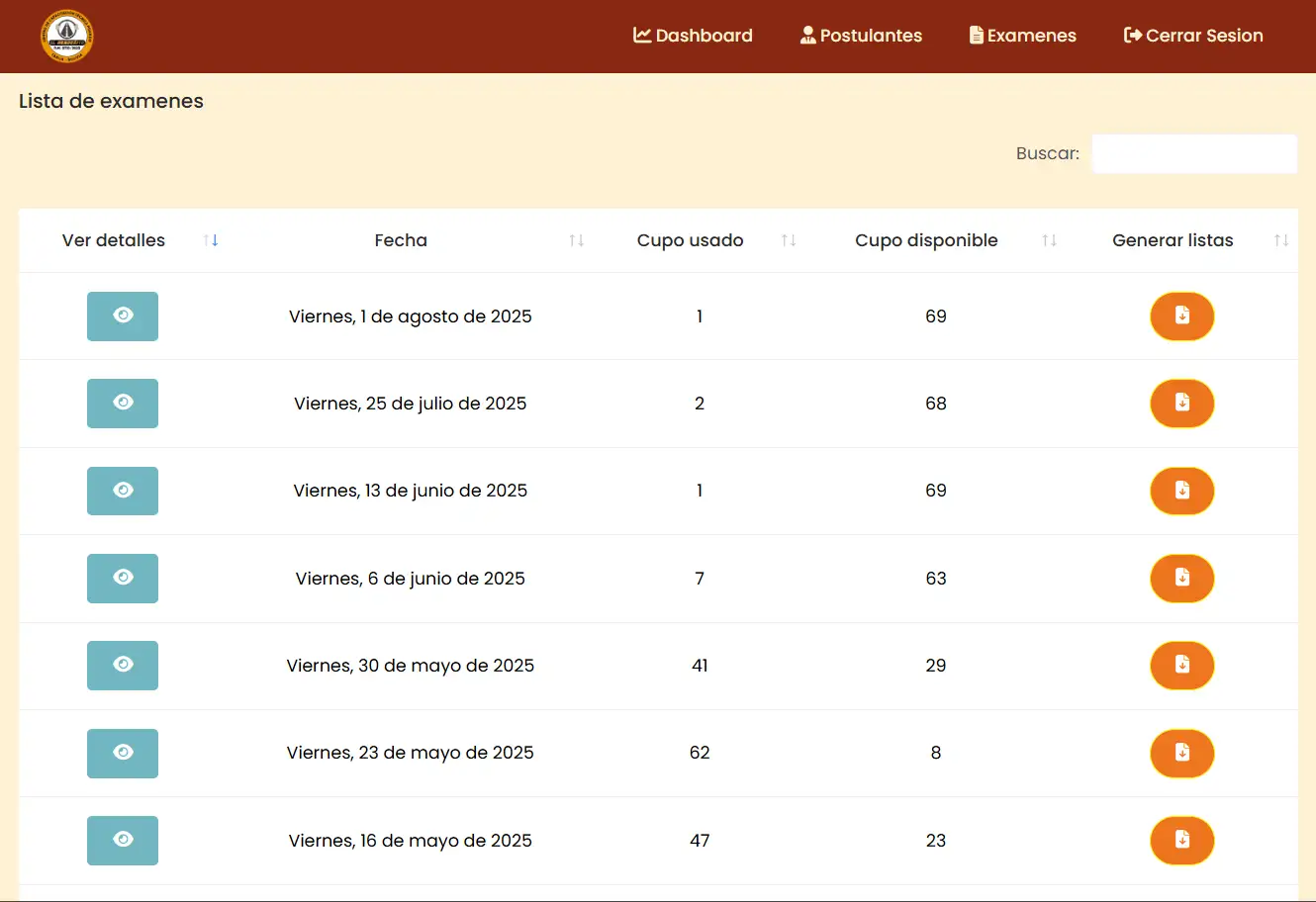 El Mendeñito interface preview